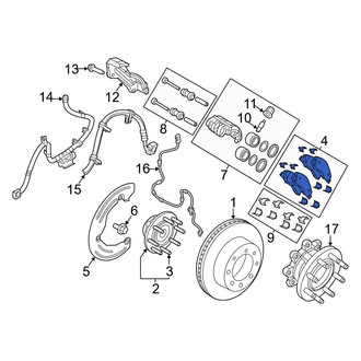 Ram OE - Front Disc Brake Pad Set