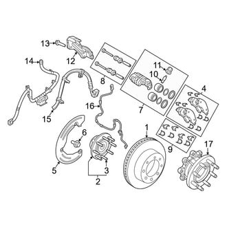 Ram OE - Front Suspension - Brake Components (4WD)