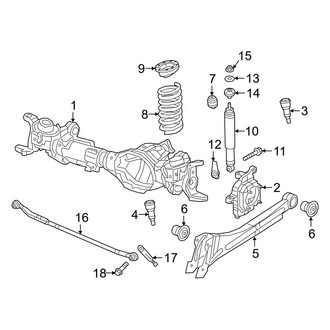 Ram OE - Front Suspension - Shocks & Suspension Components (Regular Cab / Crew Cab / Mega Cab 4WD)