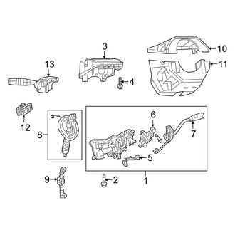 Ram OE - Steering Column - Shroud, Switches & Levers