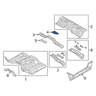 Ram OE - Floor Pan Crossmember Bracket