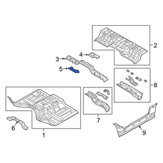Ram OE - Floor Pan Crossmember Bracket