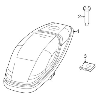 Ram OE - Cab - Roof Lamps (Regular Cab), (Big Horn / Lone Star / Tradesman Regular Cab)