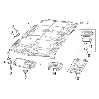 Ram OE - Cab - Interior Trim (Headliner & Components), (Regular Cab)