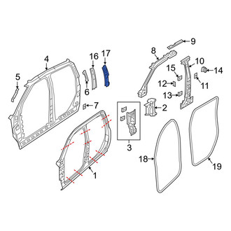 Ram OE - Left Body C-Pillar Reinforcement