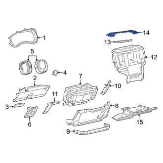 Ram OE - Upper Instrument Panel Trim Panel