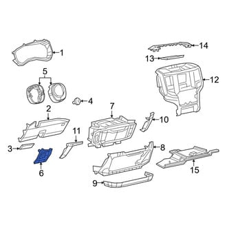 Ram OE - Outer Instrument Panel Bezel