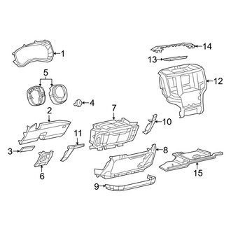 Ram OE - Instrument Panel Components (Lower Components)