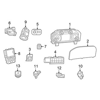 Ram OE - Instrument Panel - Cluster & Switches (6.7L)