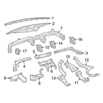 Ram OE - Instrument Panel - Ducts (Regular Cab / Crew Cab / Mega Cab)