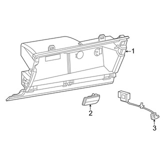 Ram OE - Instrument Panel - Glove Box (Lower Glove Box), (Regular Cab / Crew Cab / Mega Cab)