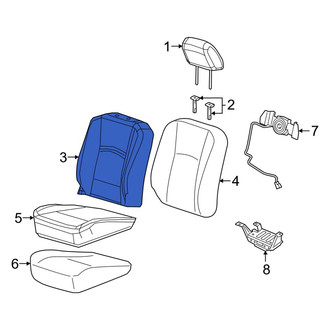 Ram OE - Front Right Seat Back Cushion Cover