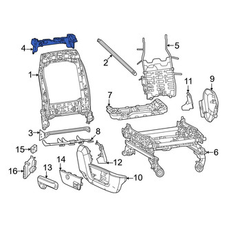 Ram OE - Left Lower Seat Back Frame Bracket