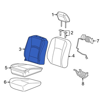 Ram OE - Front Left Seat Back Cushion Cover