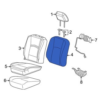 Ram OE - Front Left Seat Back Cushion