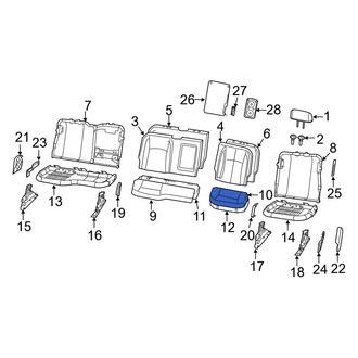 Ram OE - Rear Left Seat Cover