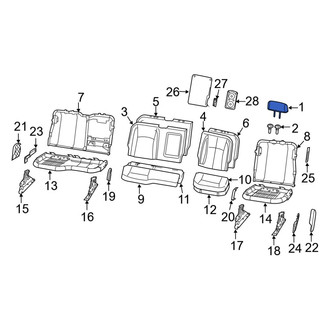Ram OE - Rear Outer Headrest