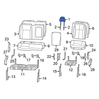 Ram OE - Rear Outer Headrest