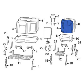 Ram OE - Rear Left Seat Back Cushion Cover