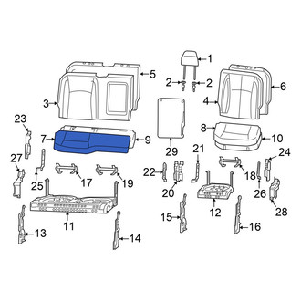 Ram OE - Rear Right Seat Cover