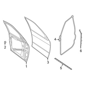 Ram OE - Front Door - Door & Components (Regular Cab / Crew Cab / Mega Cab)