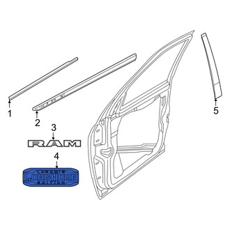 Ram OE - Front Left Door Emblem