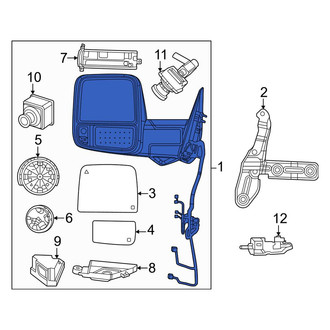 Ram OE - Front Left Door Mirror