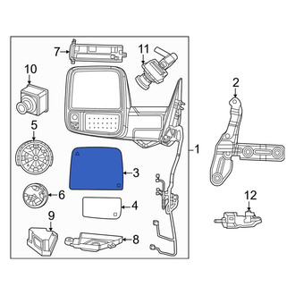 Ram OE - Front Left Door Mirror