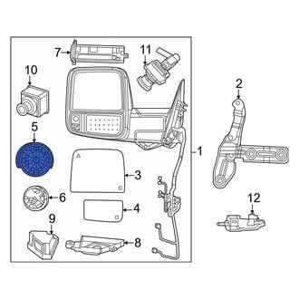 Ram OE - Front Right Upper Door Mirror Drive Motor