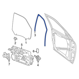Ram OE - Rear Left Window Channel