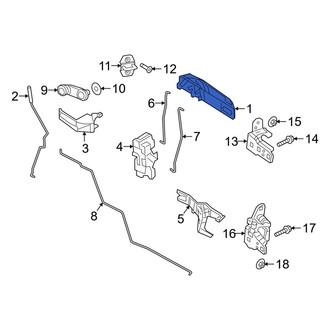 Ram OE - Front Left Outer Exterior Door Handle