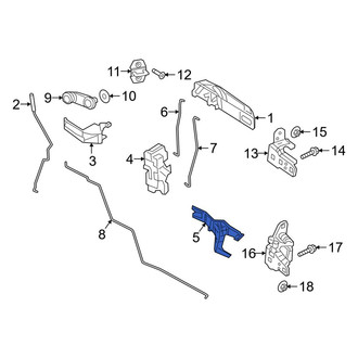 Ram OE - Rear Left Door Lock Rod Cover
