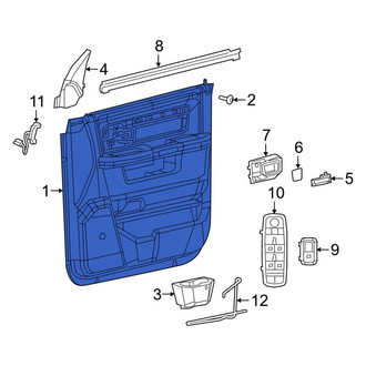 Ram OE - Front Left Inner Door Interior Trim Panel