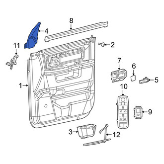 Ram OE - Front Right Door Window Molding