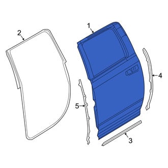 Ram OE - Rear Right Door Shell