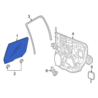 Ram OE - Front Right Door Glass