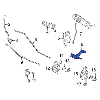 Ram OE - Rear Left Door Lock Rod Cover