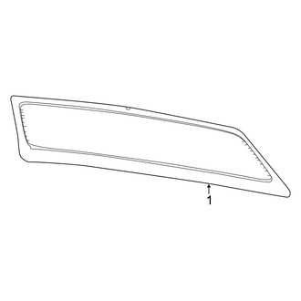 Ram OE - Back Glass - Glass (Fixed Glass), (Regular Cab / Crew Cab / Mega Cab)