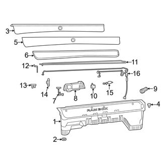Ram OE - Pick Up Box - Storage Compartment (With Rambox), (Regular Cab / Crew Cab / Mega Cab)