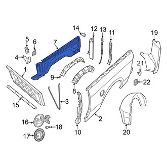 Ram OE - Rear Left Inner Truck Bed Panel