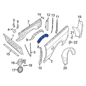 Ram OE - Rear Right Outer Wheel Housing Side Panel