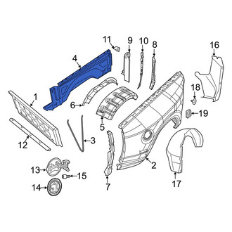 Ram OE - Rear Left Inner Truck Bed Panel