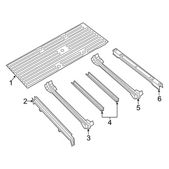Ram OE - Pick Up Box - Floor (8' Bed), (Regular Cab / Crew Cab / Mega Cab)
