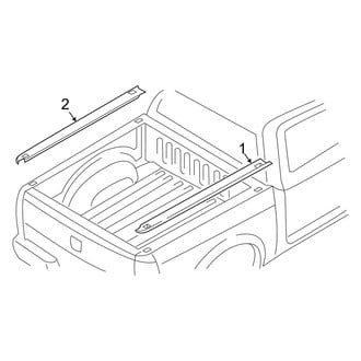 Ram OE - Pick Up Box - Box Rails (8' Bed), (Regular Cab / Crew Cab / Mega Cab)