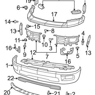 Ram OE - Front Bumper - Bumper & Components (2-Piece Bumper)