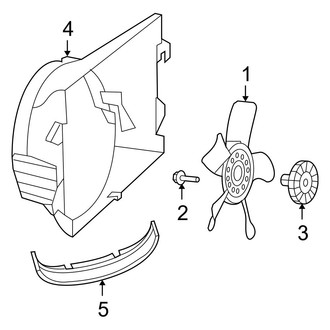 Ram OE - Cooling Fan (Mechanical Fan), (1500 5.7L)