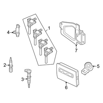 Ram OE - Electrical - Ignition System (1500 Big Horn / Express / Laramie / Laramie Longhorn / Outdoorsman / SLT / Sport / ST / Tradesman / Tradesman HD 5.7L)