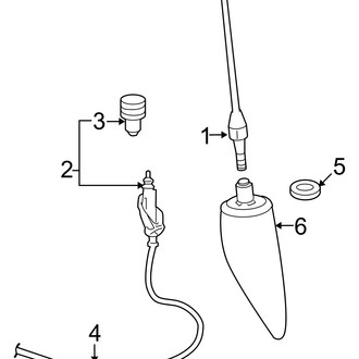 Ram OE - Electrical - Antenna (W/O Satellite Audio), (1500)
