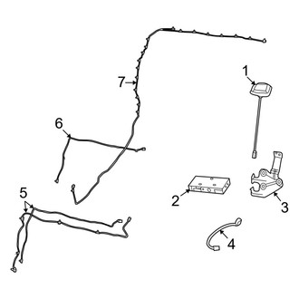 Ram OE - Electrical - Antenna (With Satellite Audio), (1500)