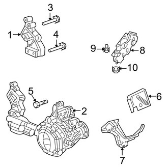 Ram OE - Engine & Transmission Mounting (1500 4WD 4.7L)